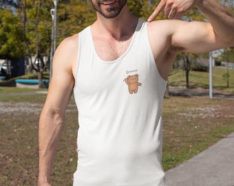 Grrrr Bear Pride Tank Top - Gay Pride Unisex Jersey