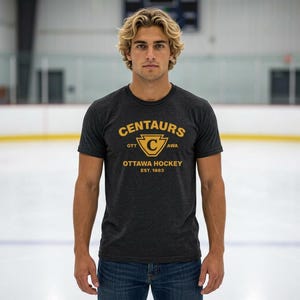 Ottawa Centaurs Hockey T-shirt (Det långa spelet och het rivalitet) | Mjuk tri-blend