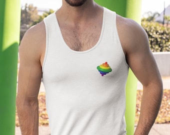 Gay pride top spinner tank top