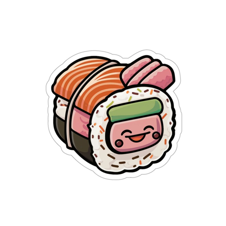 Cute Sushi Sticker Laptop Sticker Scrapbook Sticker - Etsy