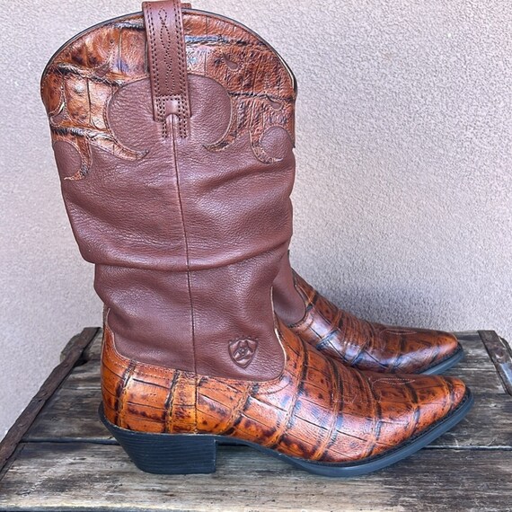 Ariat Slouchy Western Cowboy Boots Etsy
