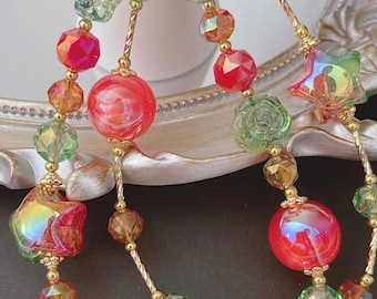 Celestial Star Phone Charm, Handmade Beaded Kawaii Accessory hot balloon