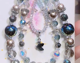 Nature Series ~~Exceptional Handmade Unique Crystal Charms Phone Accessories Purse Decoration Hanger Chain Strap Case Beautiful Clear
