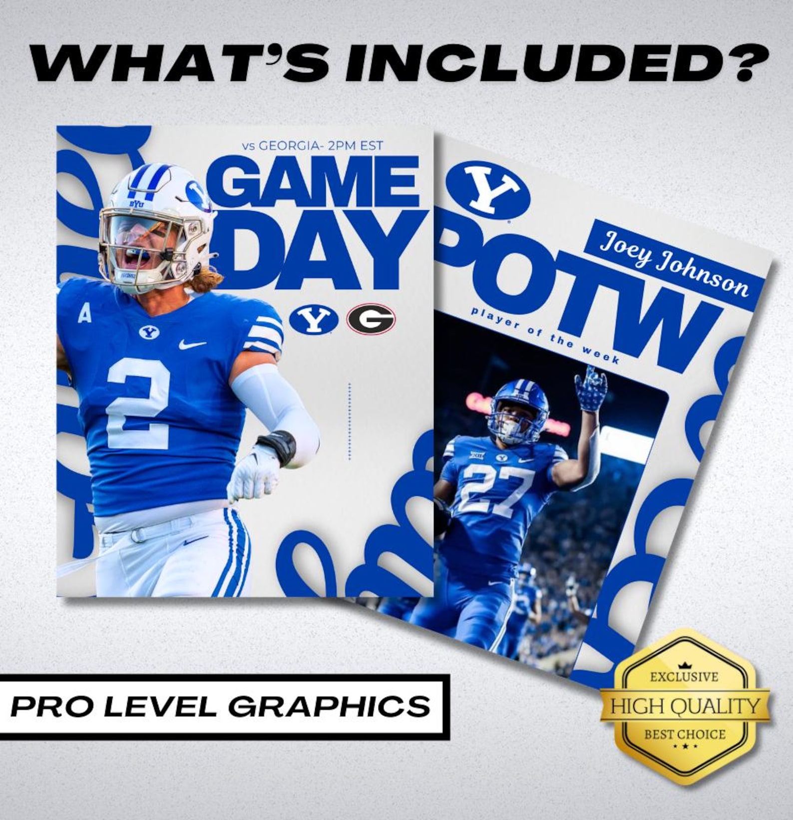 Football Canva Template Pack Social Media Graphics Bundle Game Day ...