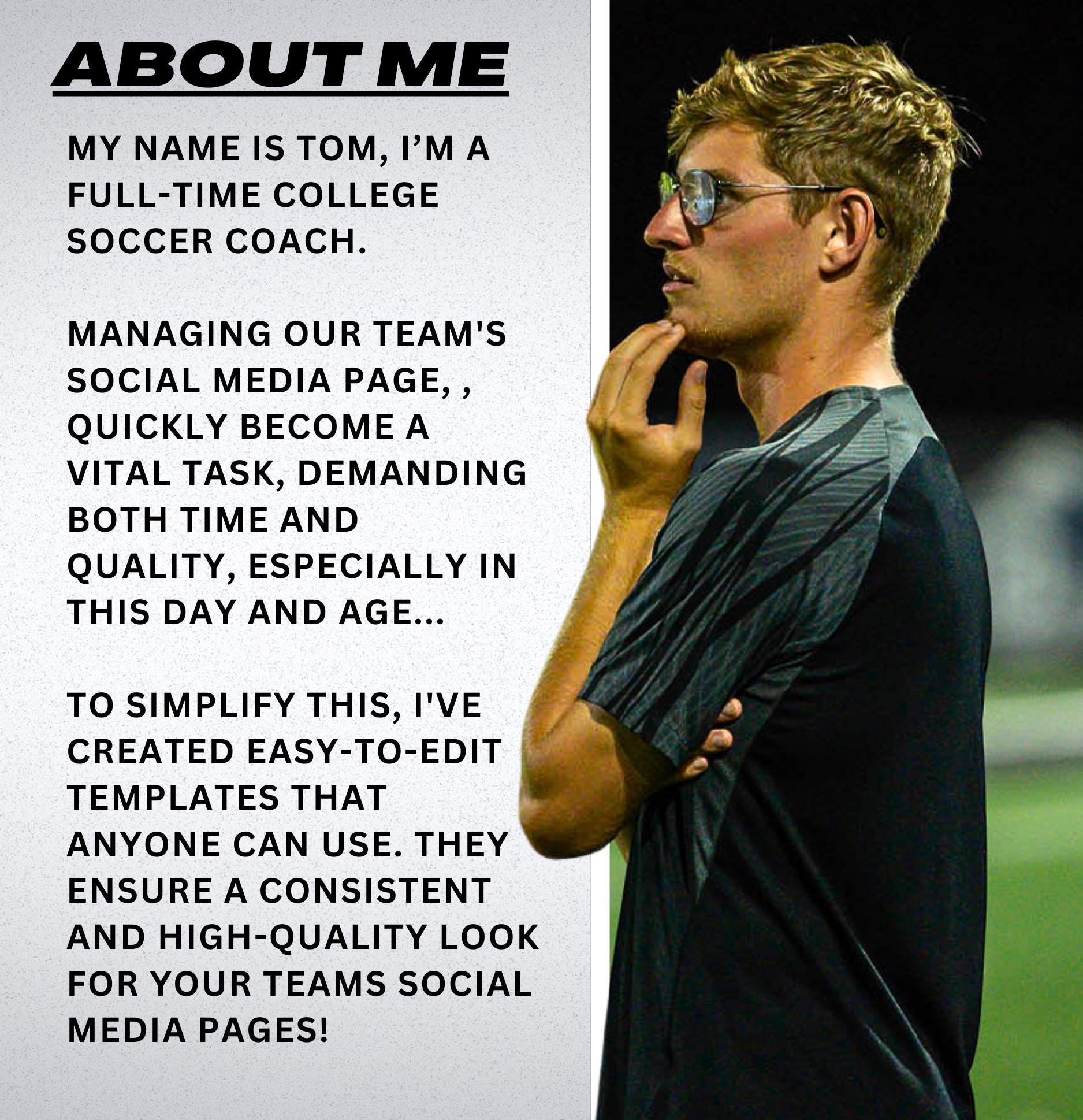 Game Day Canva Templates Sports Social Meida Graphic Customizable Match
