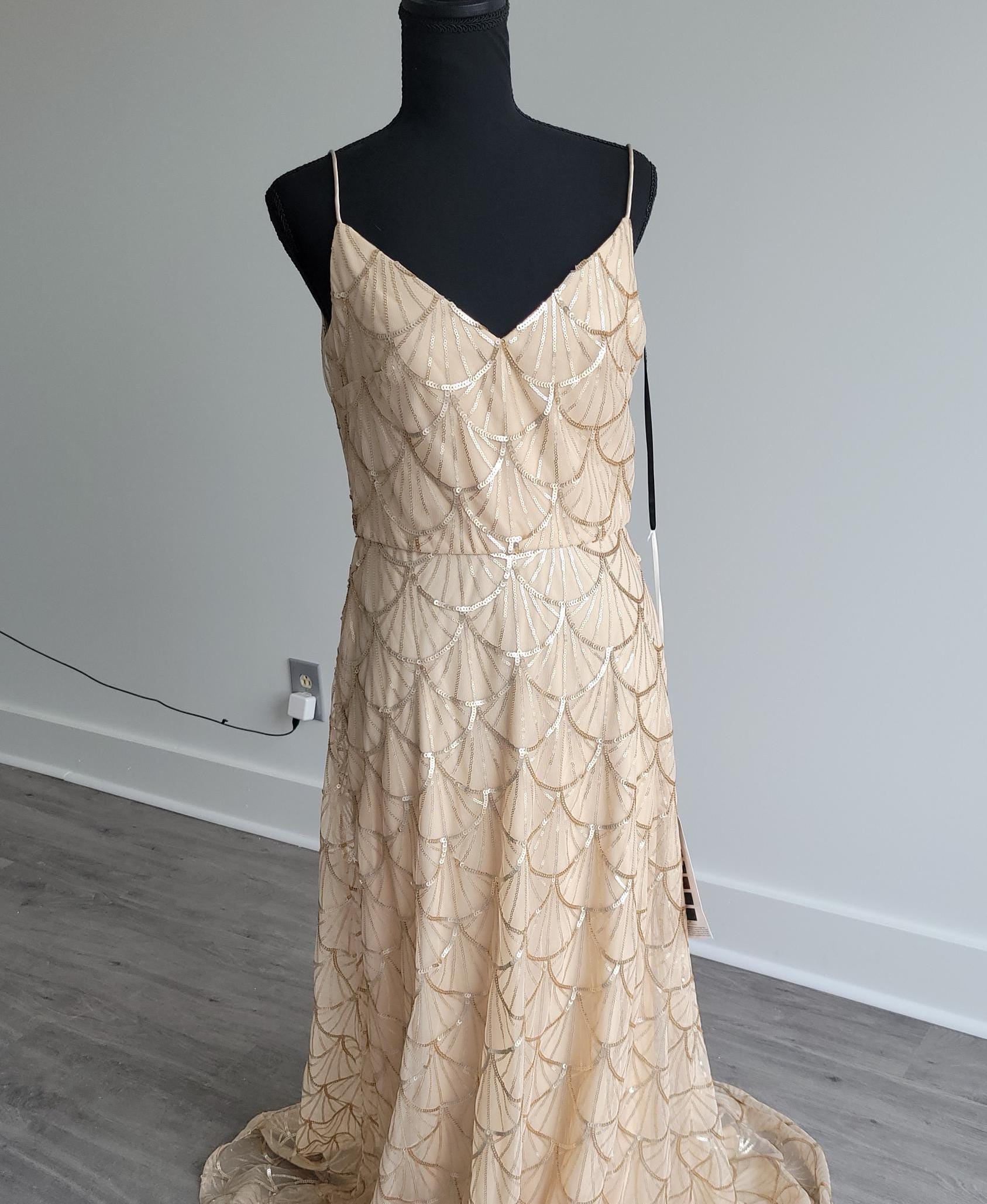sorella vita gold sequin dress Sorella Vita bridesmaid dresses | Metallic dresses