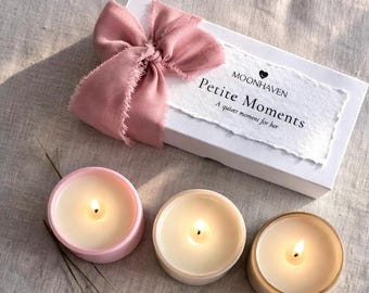 Petite Moments Trio | Mini Candle Gift Set | A Quiet Moment for her | Mother’s Day Gift | Grandmother Gift | Soy Candles