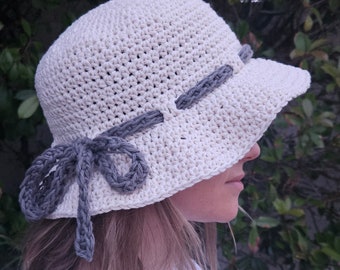 Easy Bucket Hat Crochet Pattern PDF Ideal for the Beach or Sunny