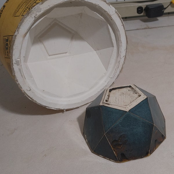 Plaster Mold for Slip Casting 8" Geometric Hex Bowl