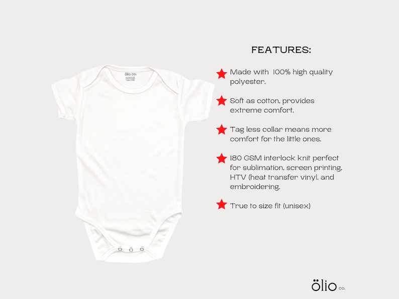 Baby Blanks 10 PACK 100 Polyester Bodysuit Blanks,sublimation Blanks,personalize White Blanks