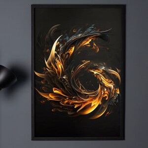 Fantasy art print,Housewarming gift,Wall Decor,Unique Living Room Decor Gift,Whimsical,Energy Wall Art, Man Cave Wall Art,Fantasy Wall Art