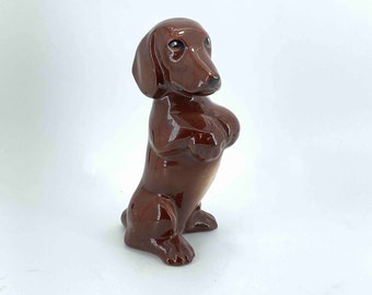 Perro salchicha salchicha de Marston California, sacudidor