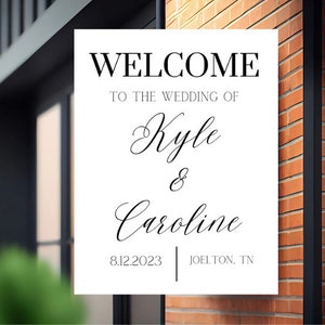 Wedding Welcome Signage