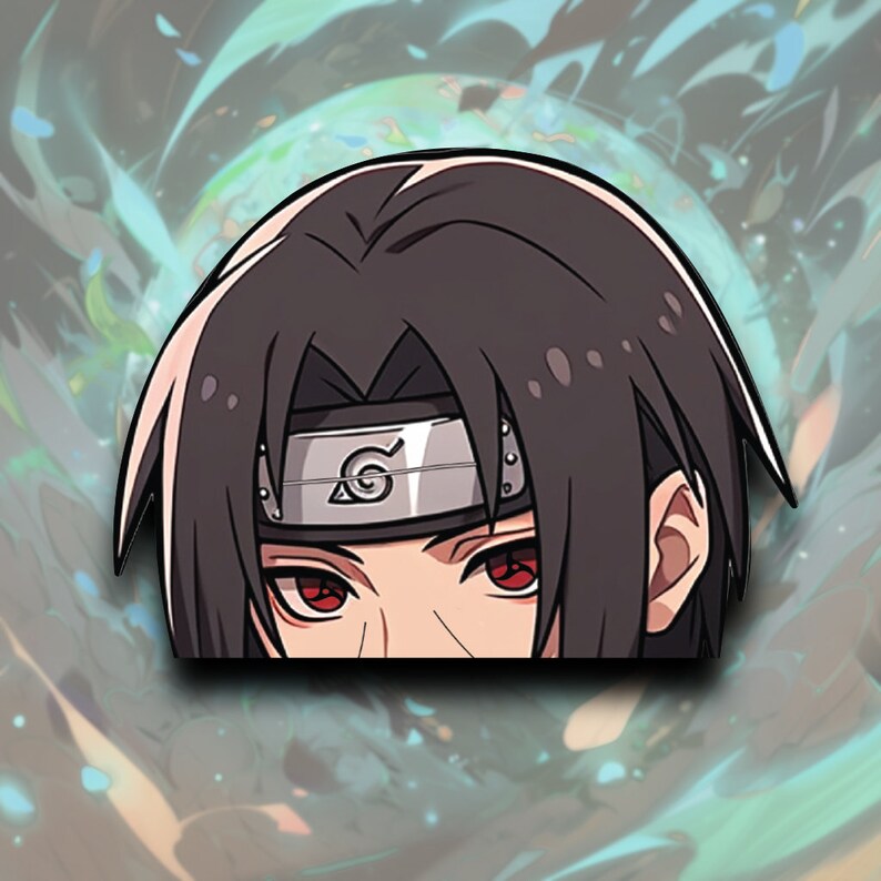 Naruto Peeker Vinyl Decal Peeker Stickers Anime Vinyl Etsy