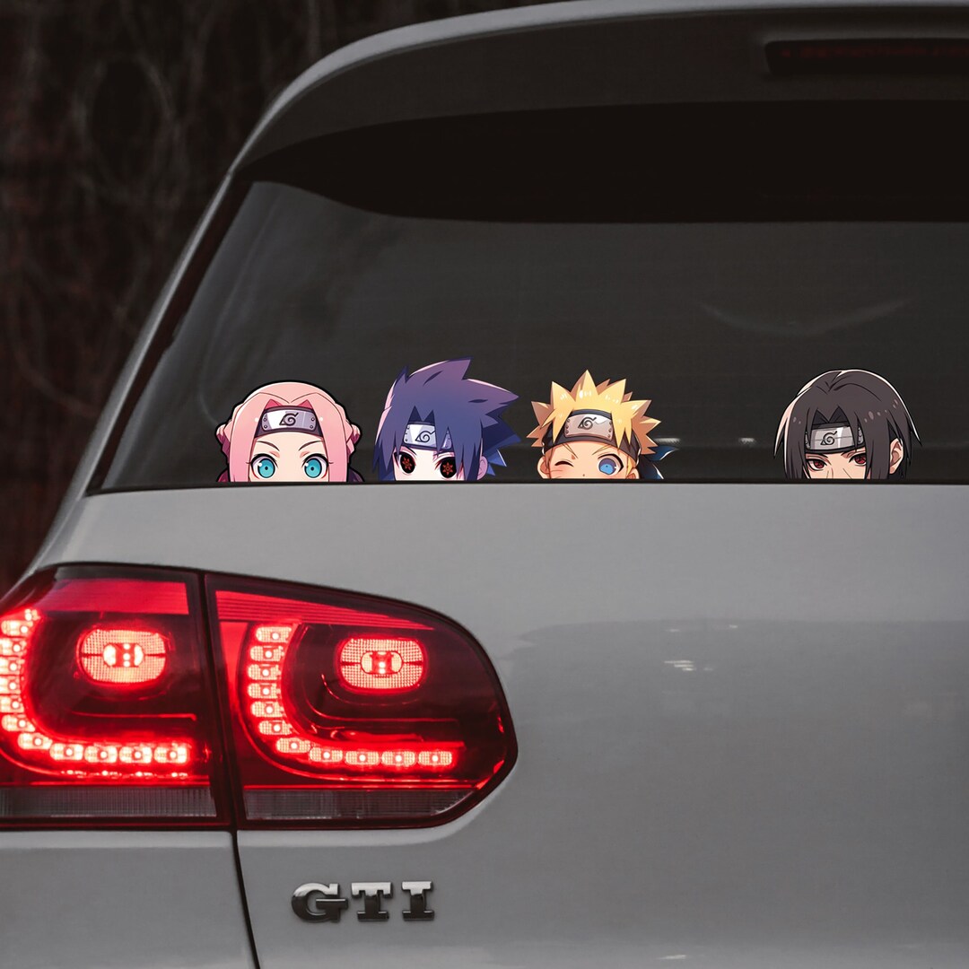 Naruto Peeker Vinyl Decal Peeker Stickers Anime Vinyl Etsy