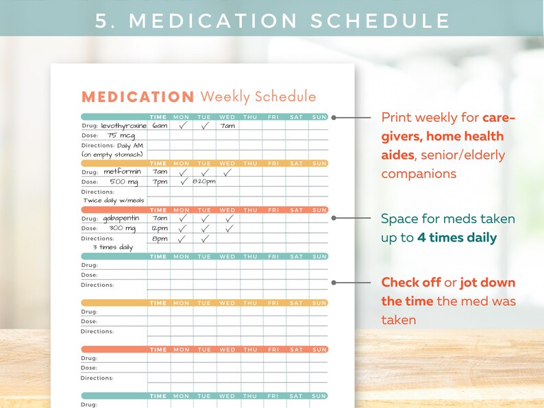 CAREGIVER BUNDLE 6 TEMPLATES for Caregivers, Home Health, Senior Care ...