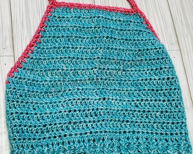 Featured listing image: Medium Boho Crochet Halter Top | Backless Summer Crop Top | Festival Rave Wear
