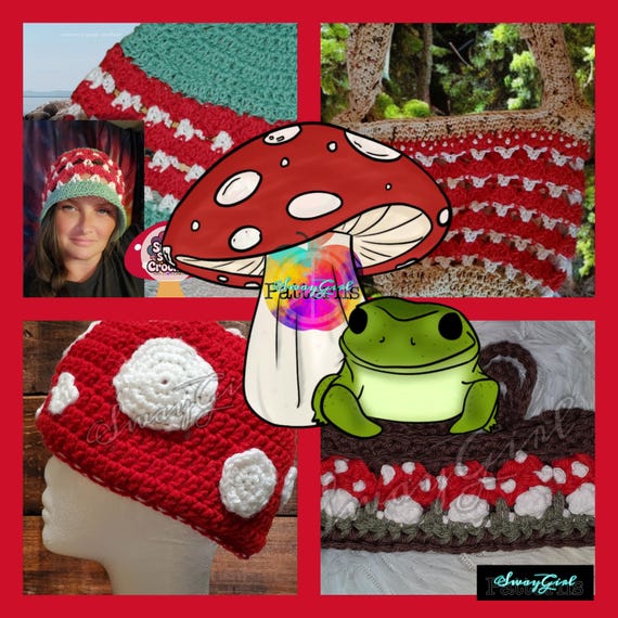 Sways Mushroom 4 PDF Collection Crochet Patterns