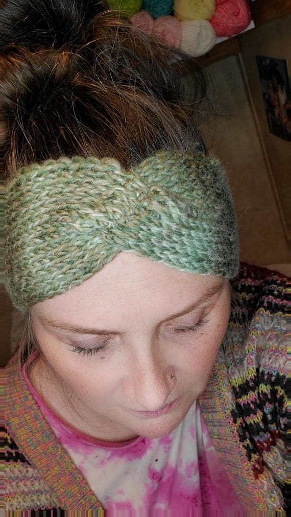 Tunisian Crochet Twist Headband: Solid Colors, Handmade
