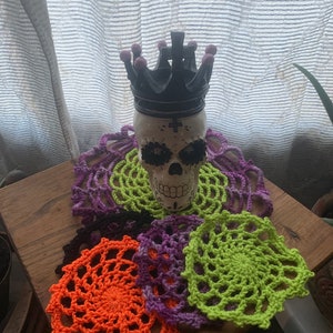PATTERN ONLY: Sway’s Spiderweb Coaster and Doily Set Patterns 2-in-1