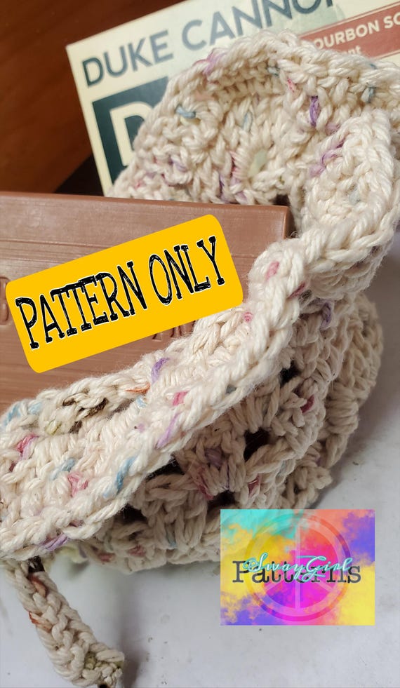 Crochet Soap Bag Pattern – Exfoliating Washcloth PDF (Instant Download)