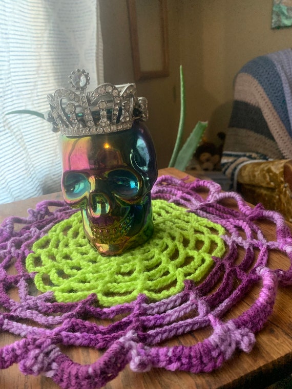 Crochet Spiderweb Coaster and Doily Pattern Set (PDF Download) – Beginner Friendly