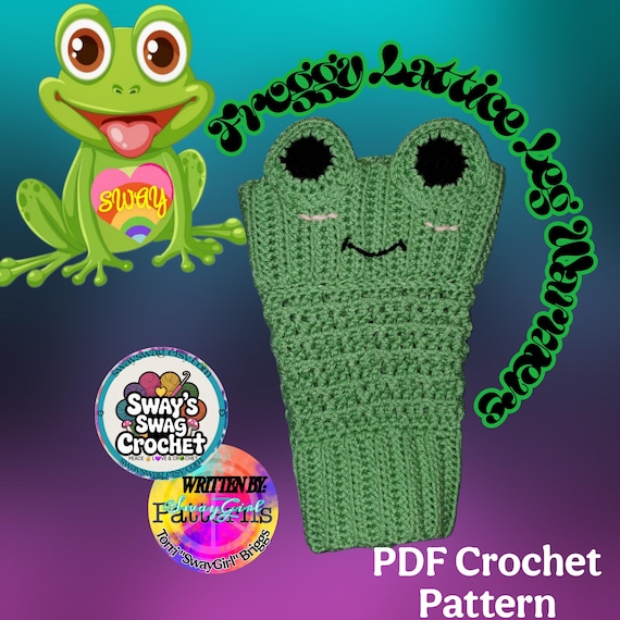 Frog Legwarmers - Crochet Pattern pdf