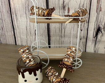 Fake Smores Cake Pops Fake Smores Cakesicles Smores Decor Fake Cakesicle  Smores Tiered Tray Decor photo prop