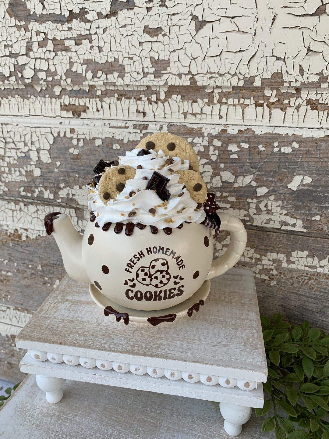 Cookie Faux Tea Pot Decor Tiered Tray Decor Fake Photo Prop - Etsy