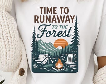 Nature Escape T-Shirt, Forest Adventure Tee, Camping Shirt, Outdoor Apparel, Gift for Nature Lovers, Summer Style
