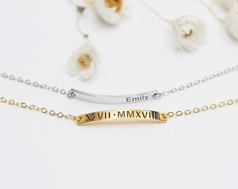 Personalized Engraved Bracelet With Name,Bracelet For Her,Bridesmaid Gifts,Bridesmaid Bracelet,Birthday Gift for Woman,Summer Jewelry Gift