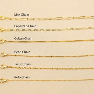 Minimalist Gold Chain,Dainty Rolo Chain,Link Paperclip Chain,Bead Chain,Curb Chain,Twist Chain,Everyday Necklace Chain,Personalized  Gifts