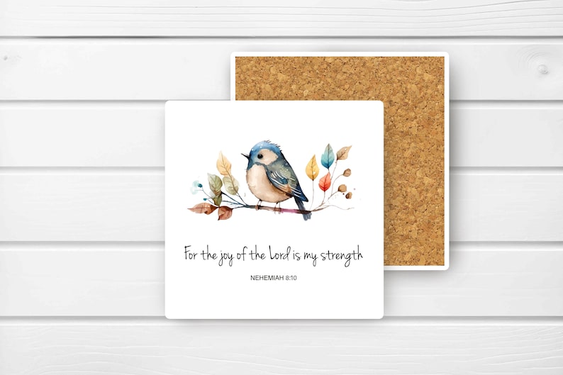 Bluebird With Scripture PNG File - for the Joy of the Lord is My Strength Bird Nehemiah ...