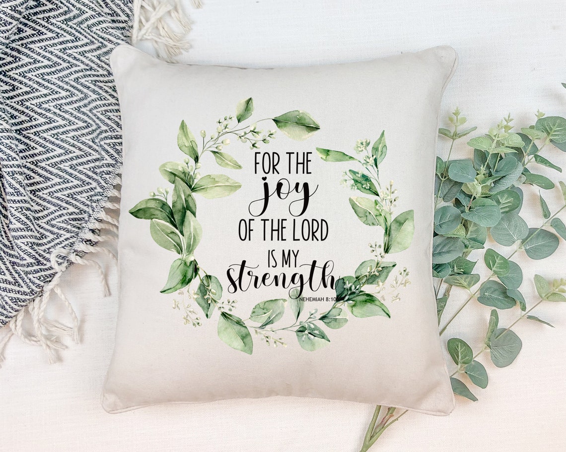 For the Joy of the Lord is My Strength Nehemiah Wreath PNG, Scripture ...