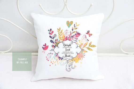 Take delight in the Lord {Cushion Cover} Take delight in the Lord {Cushion Cover}