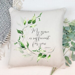 My Grace is Sufficient for Thee, Scripture Wrapped Canvas