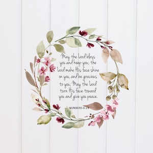 PNG - May the Lord Bless You and Keep You Numbers 6 PNG, schriftontwerpen, bijbelvers ontwerp, christelijk, sublimatieafbeelding, clipart