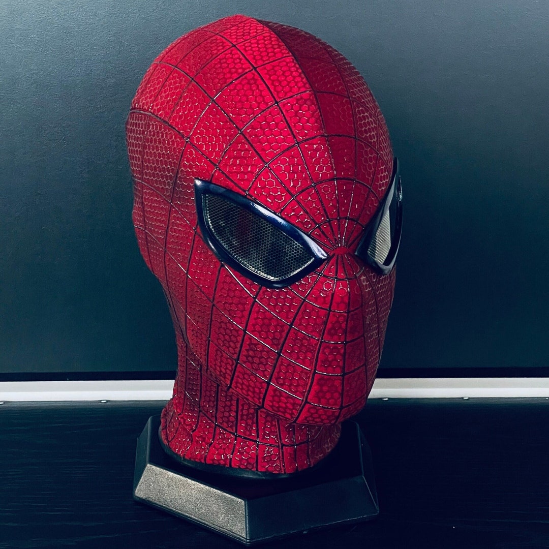 Spider Man 1 Cosplay Helmet With Face Shell and Lens Customizable Comicbook Accurate TASM Mask