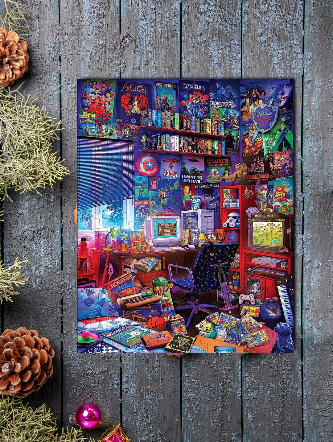 80s Game Room Pop Culture Puzzle Room Decor Gamer Decor Etsy