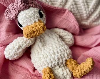 Gehäkelte Ente, Ente Kuscheltier, Baby-Dusche-Geschenk, Entenplüschtier, Ostergeschenk, Baby-Party-Geschenk