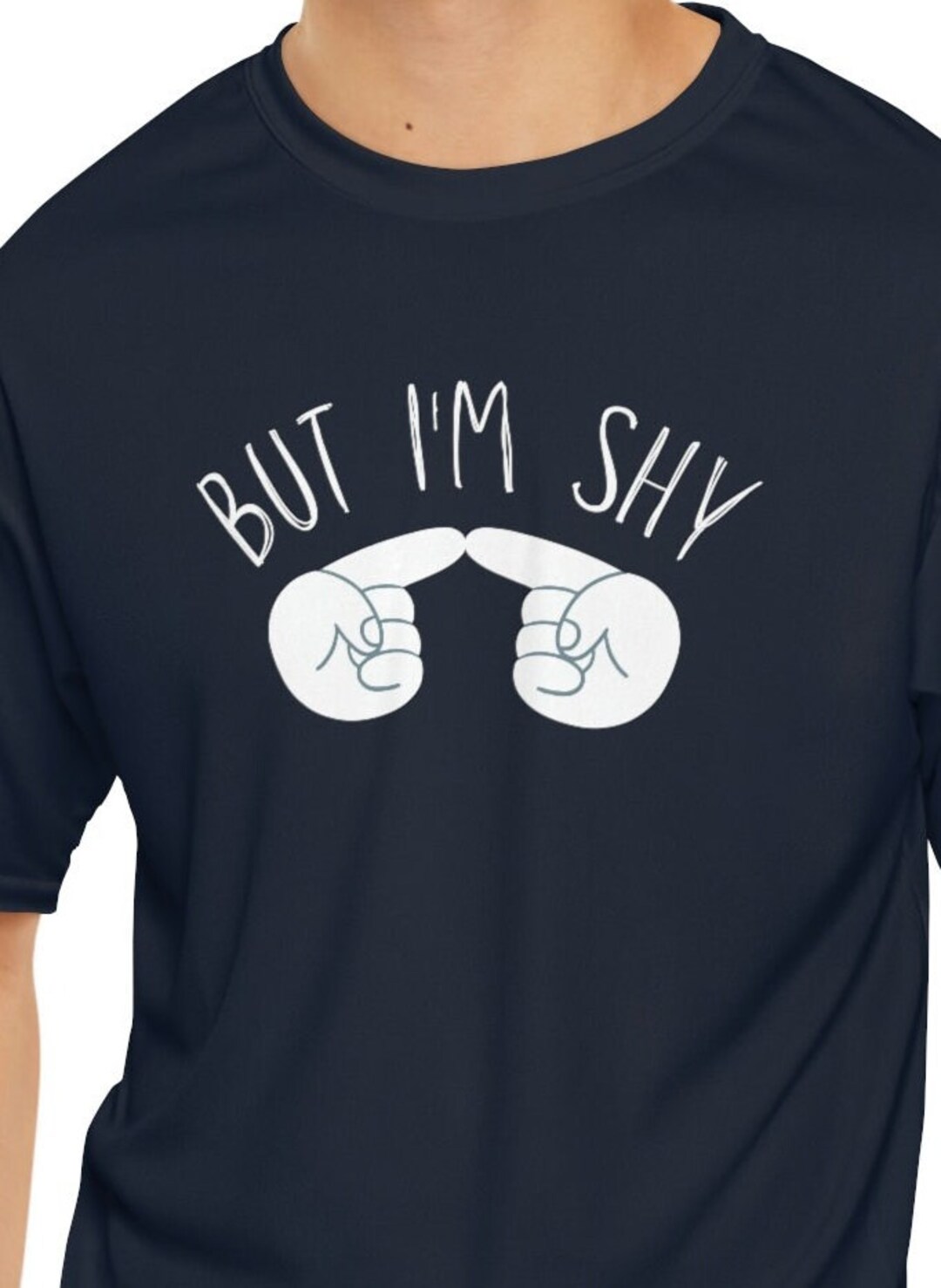 Shy Fun I'm Shy Funny Shirt, I'm Shy Finger Pointing Gift Shirt, Meme Trend ...