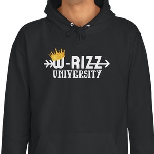 Rizz gift shirt, funny meme w rizz hoodie, rizz shirt, viral trend shirt, Meme Hoodie, funny meme sweater