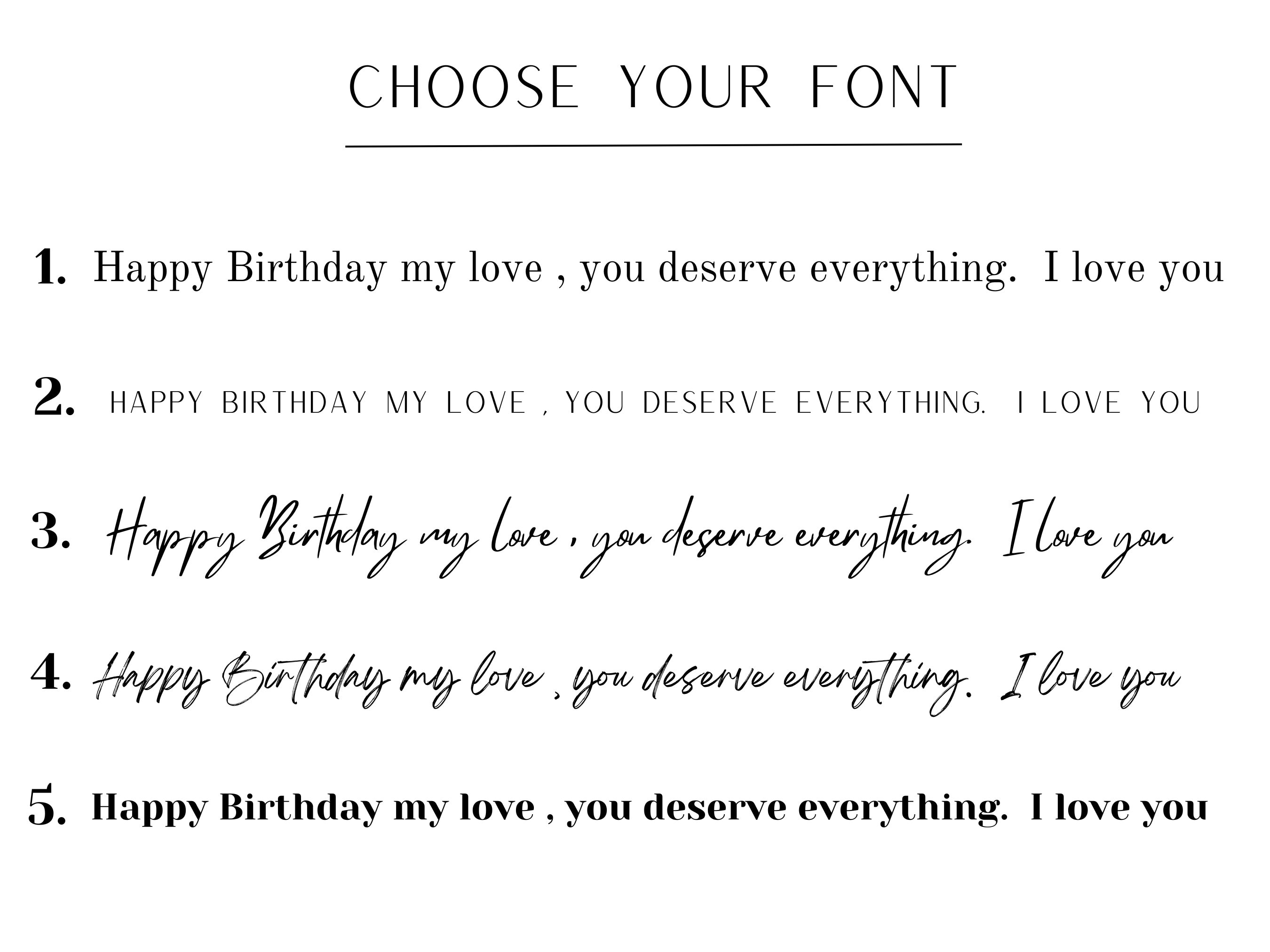 Personalized Birthday Card to My Soulmate, Custom Card for Partner