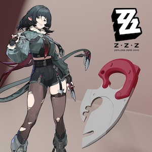 Zenless Zone Zero ZZZ Jane Doe Knife Cosplay Pack