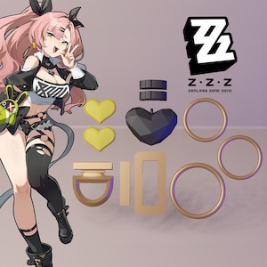 Zenless Zone Zero ZZZ Nicole Cosplay Pack STL 3D Model