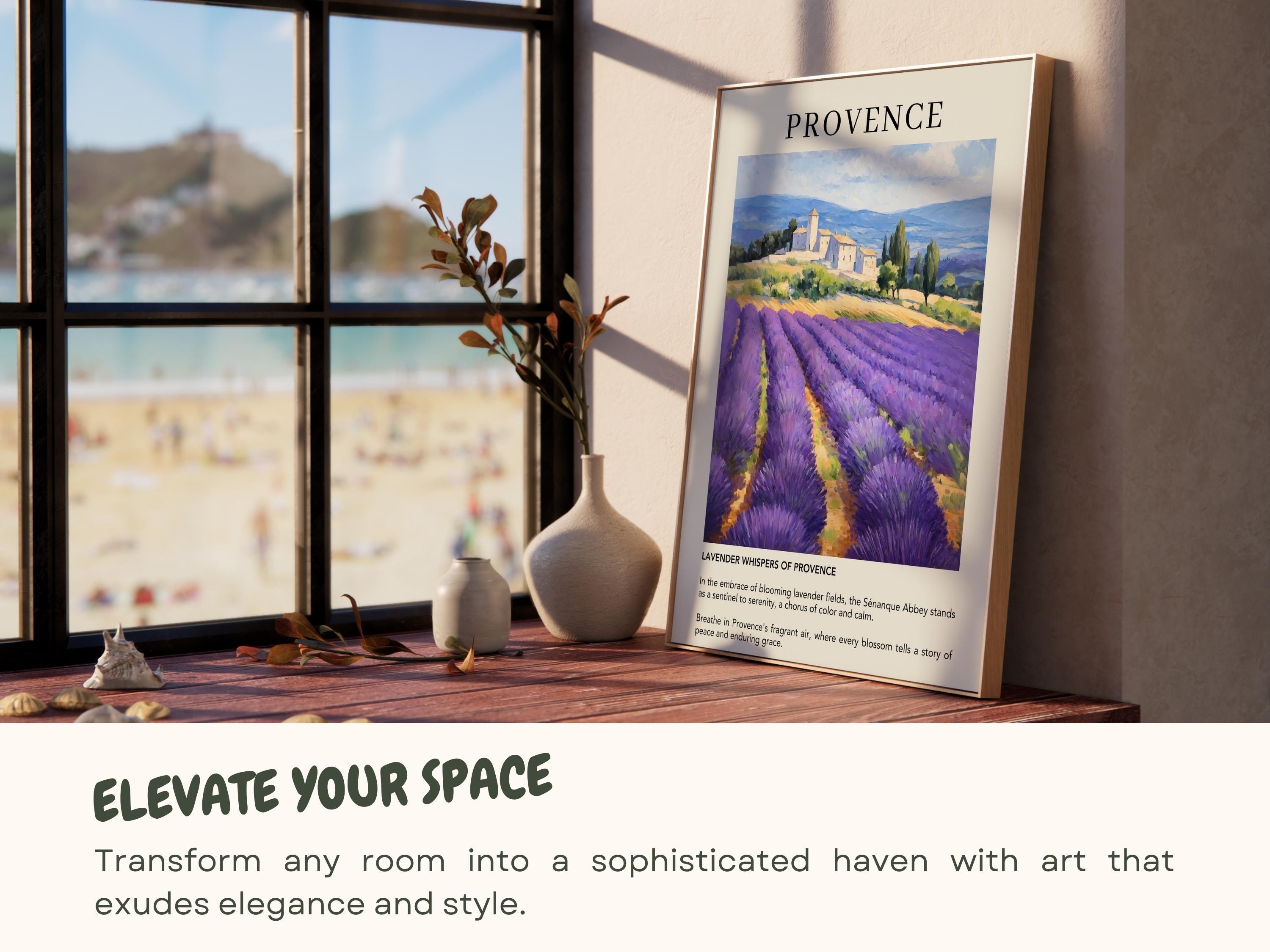 Provence France Travel Poster Print | French Riviera Lavender Fields ...