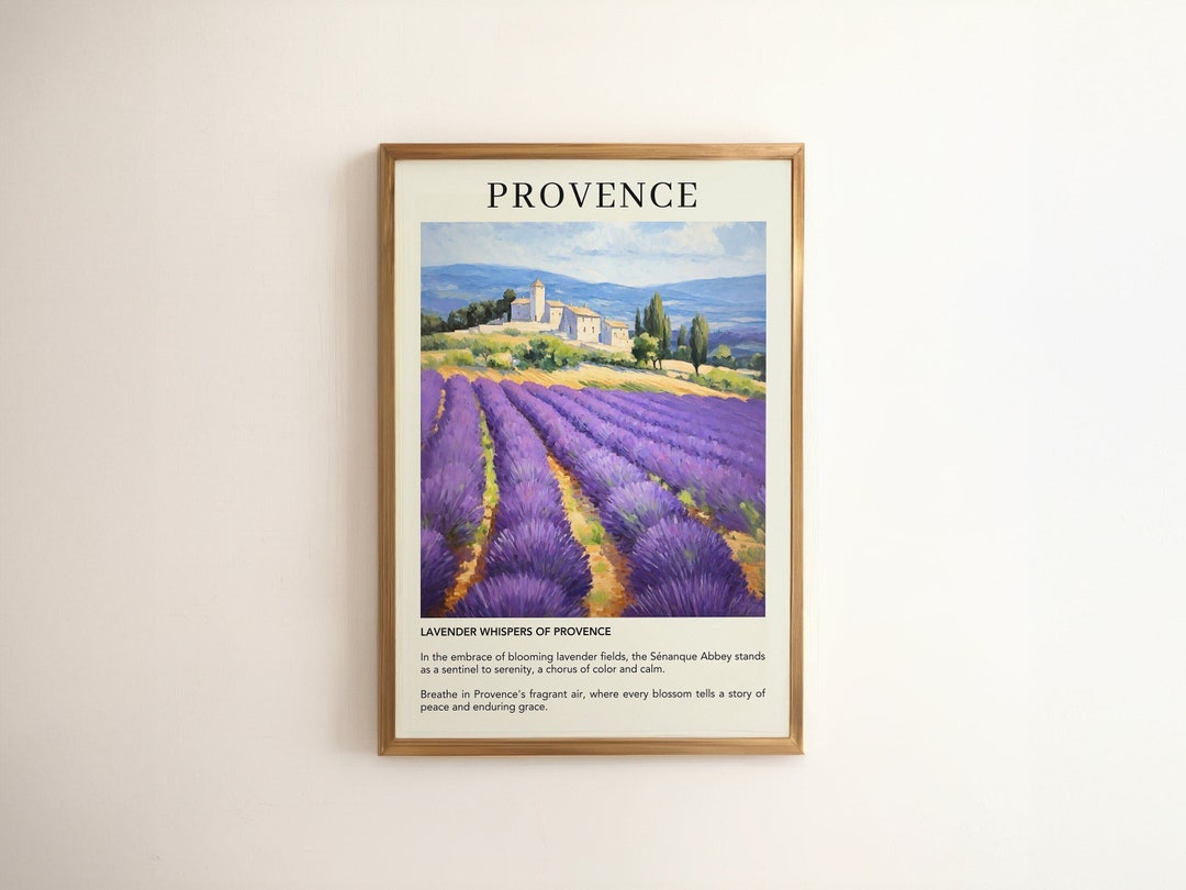Provence France Travel Poster Print | French Riviera Lavender Fields ...