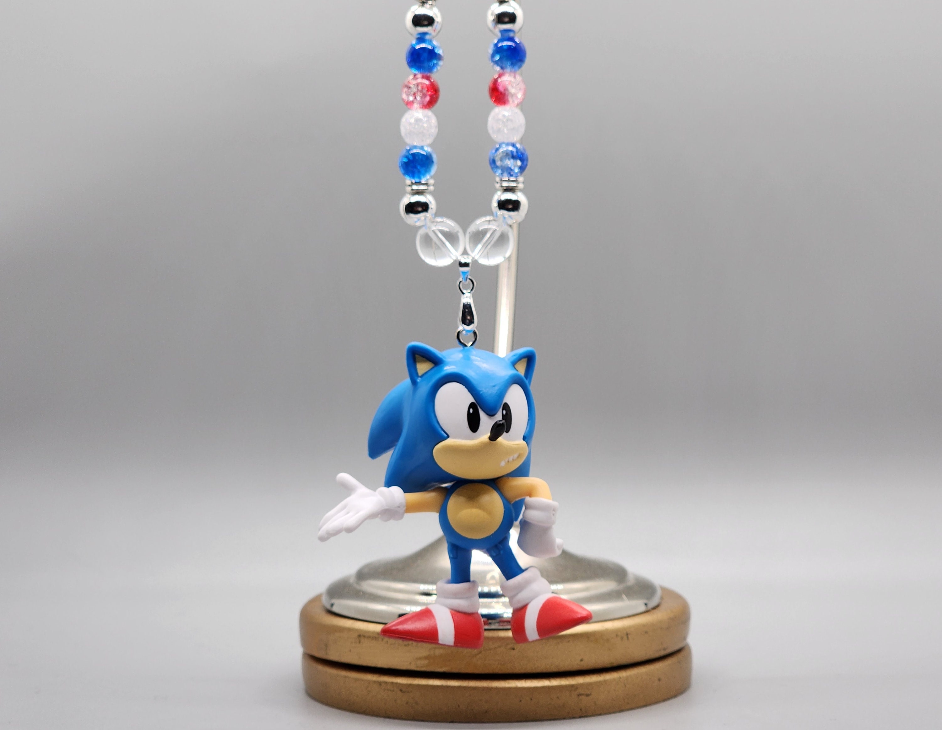 Sonic Car Charm Ornament - Sonic the Hedgehog Custom One of A Kind