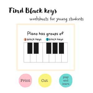 My first piano lesson - Find Black Keys