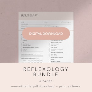 Pink Reflexology Forms | Reflexology Intake Form | Reflexology ...